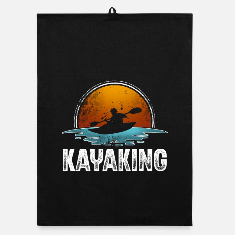 Kajak Kajakfahrer Kajaker Organic Geschirrtuch