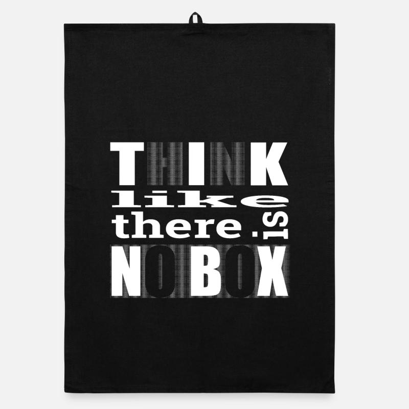 Think like there is no box Organic Geschirrtuch