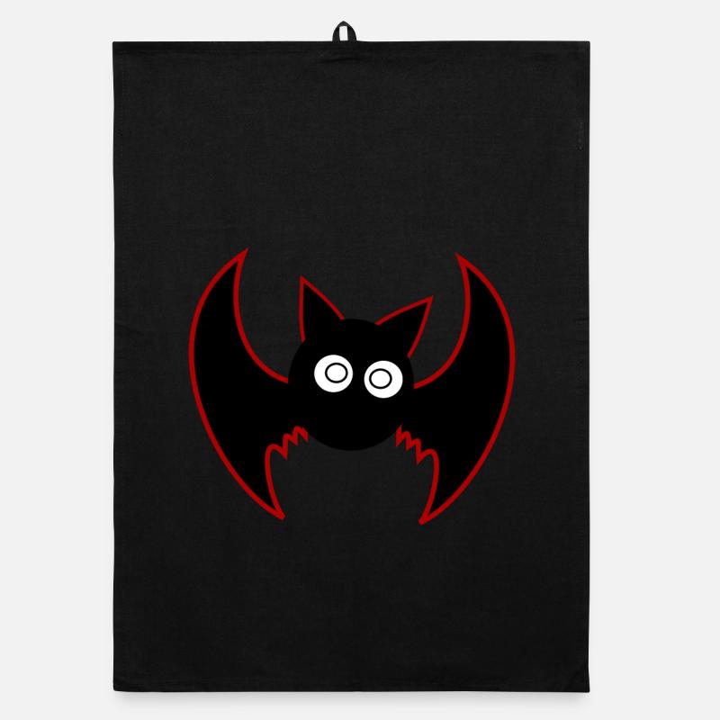 Chauve-souris d’Halloween Torchon bio