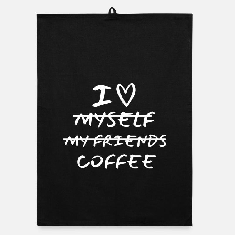 coffee, need coffee, not in the morning Organic dish towel