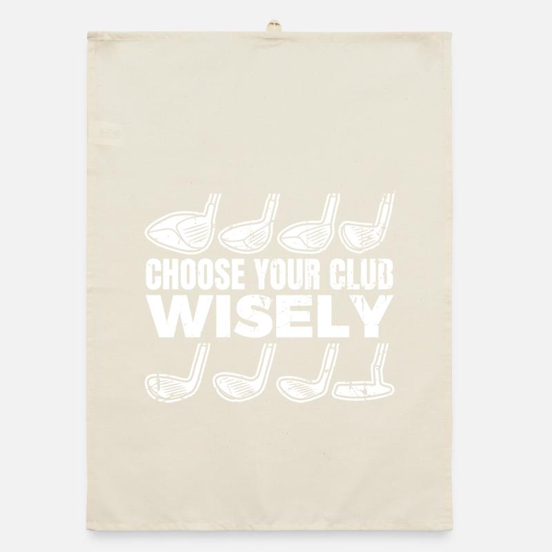 Wähle deinen Golfschläger Organic Geschirrtuch