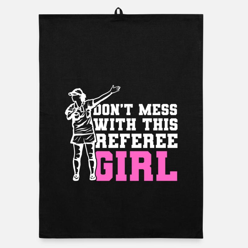 Soccer Referee Organic dish towel