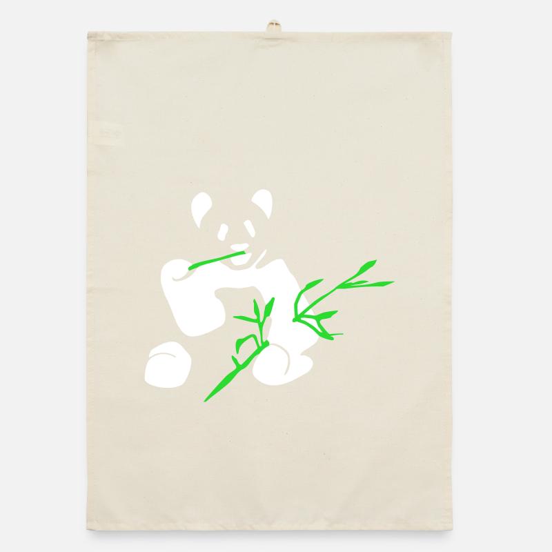 Panda with bamboo Organic dish towel