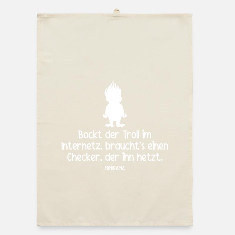 Troll-Checker Organic Geschirrtuch