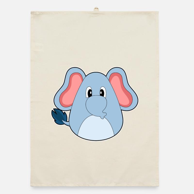 Elephant Easter Easter Egg Organic dish towel