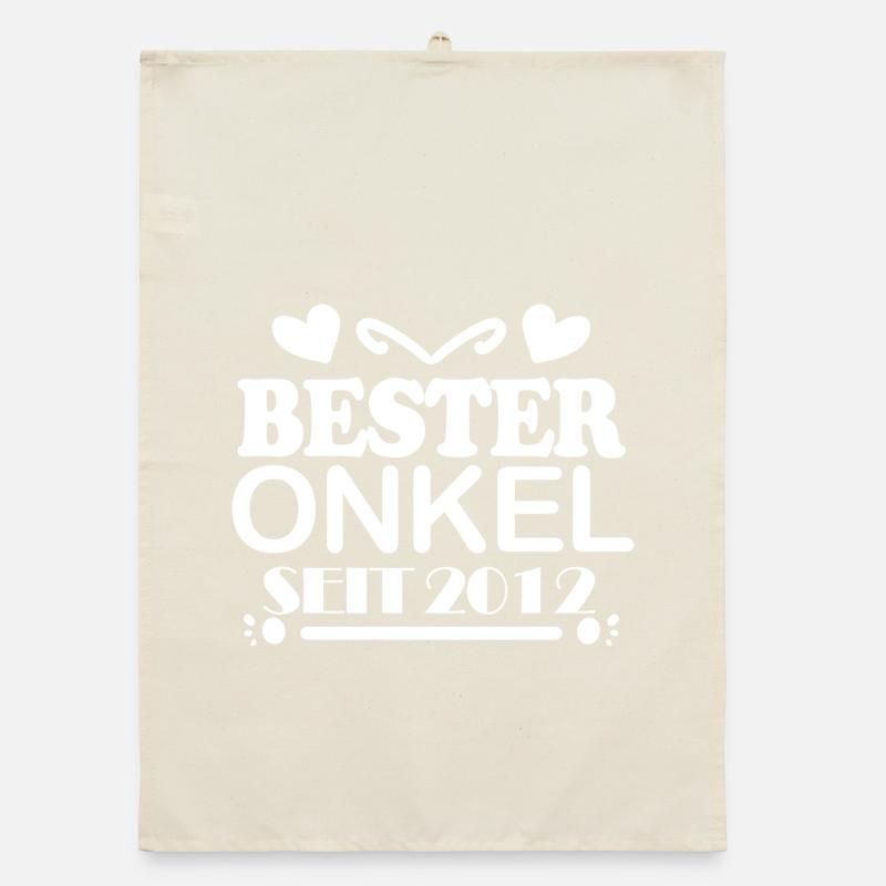 Bester Onkel seit 2012 Organic Geschirrtuch