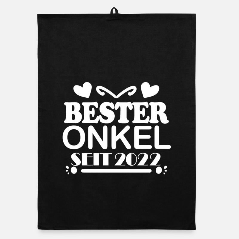 Bester Onkel seit 2022 Organic Geschirrtuch