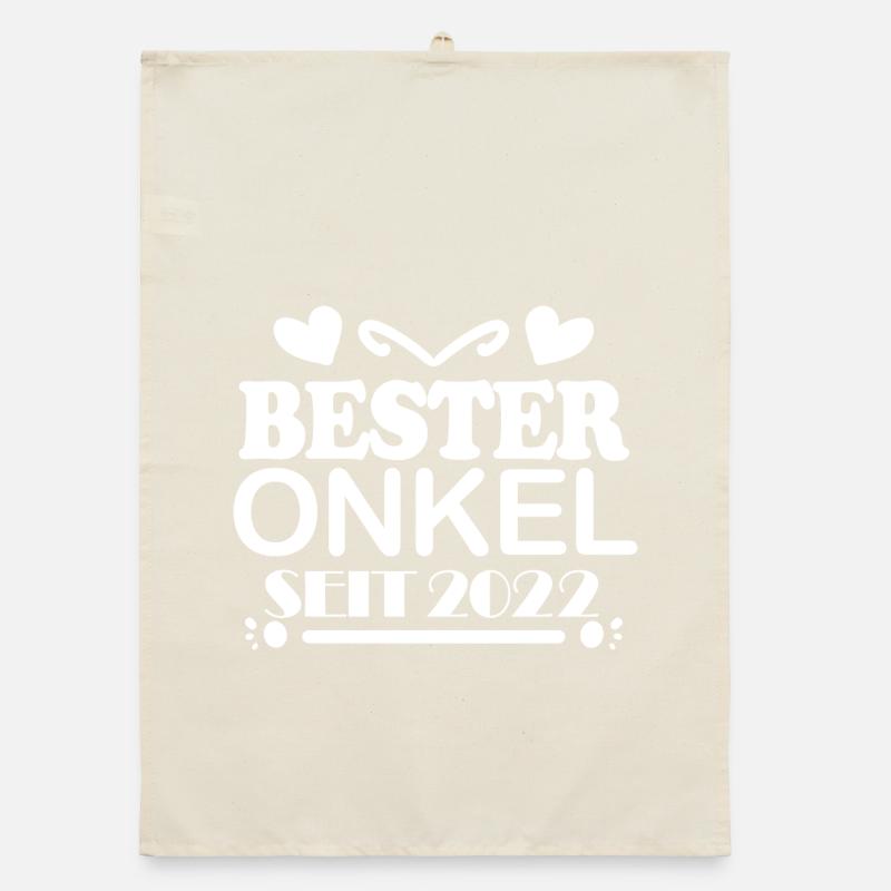 Bester Onkel seit 2022 Organic Geschirrtuch