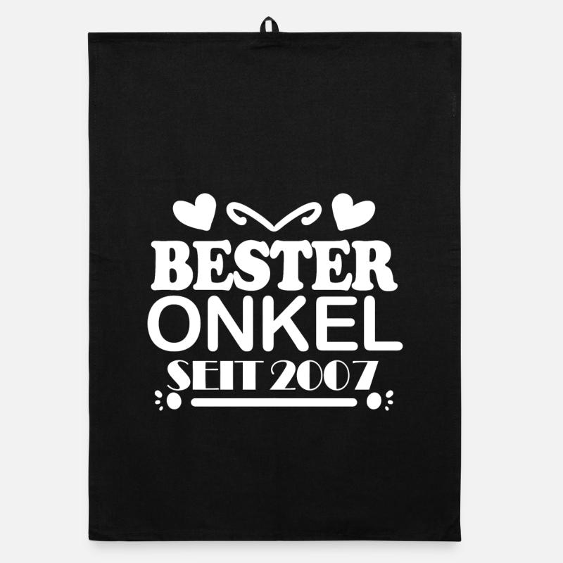 Bester Onkel seit 2007 Organic Geschirrtuch