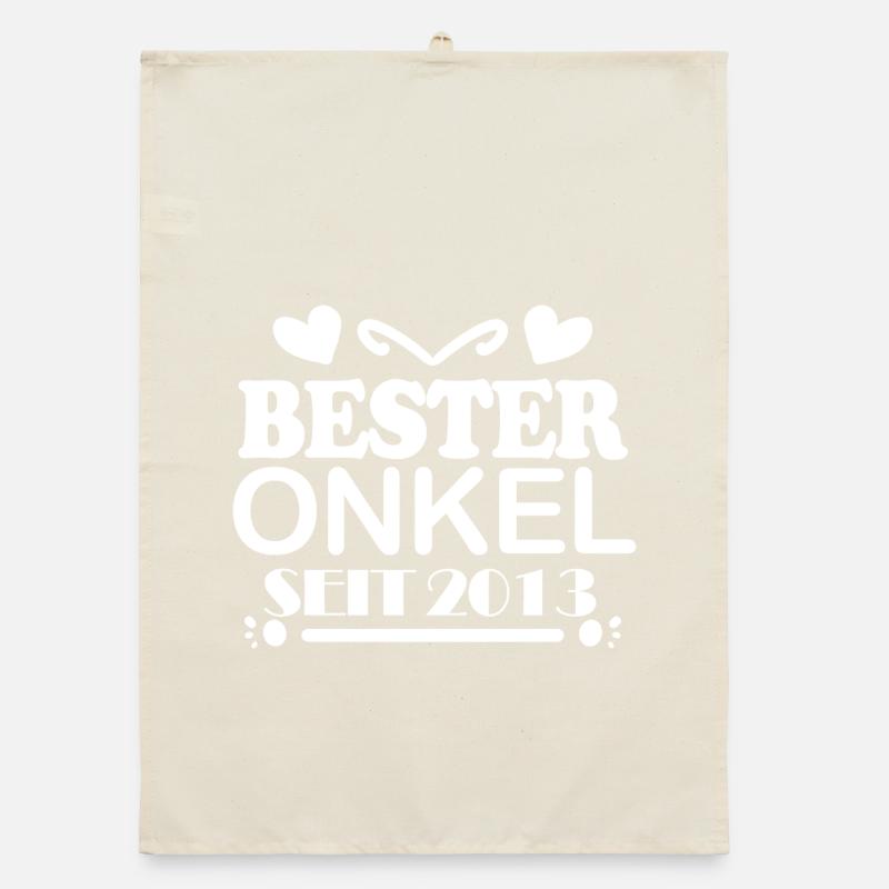Bester Onkel seit 2013 Organic Geschirrtuch