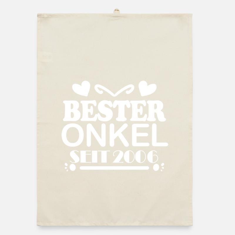 Bester Onkel seit 2006 Organic Geschirrtuch