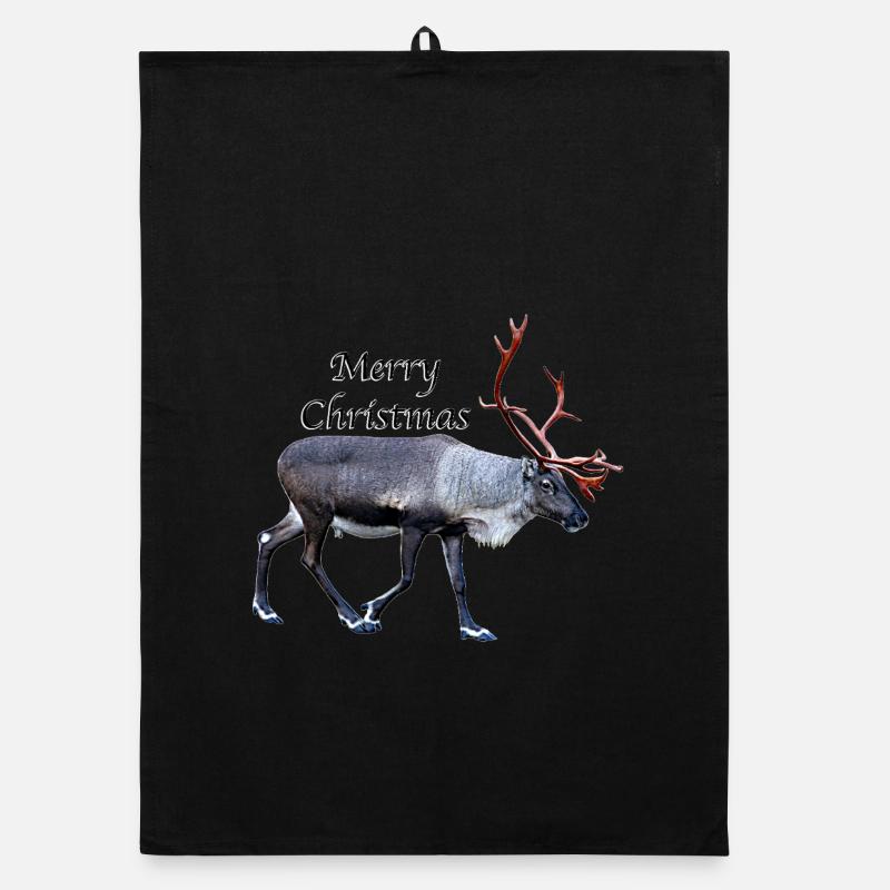 Frohe Weihnachten Organic Geschirrtuch