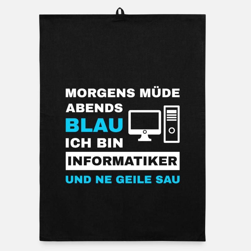 computer scientist programmer admin sayings funny Organic dish towel