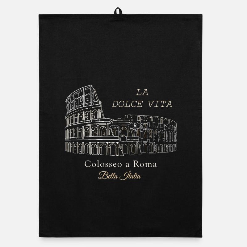 Colosseo Rome La Dolce Vita Torchon bio