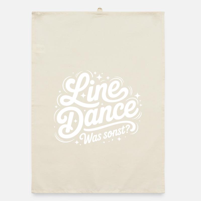 Line Dance What else? Organic dish towel