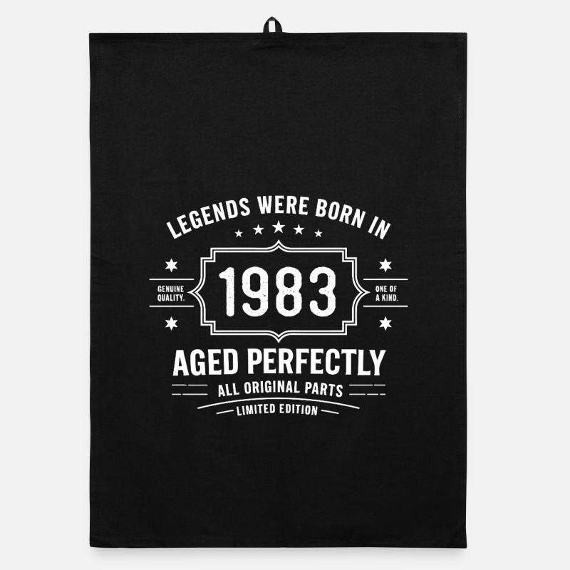 Original 1983 Vintage | Birthday Gift 1983 Organic dish towel