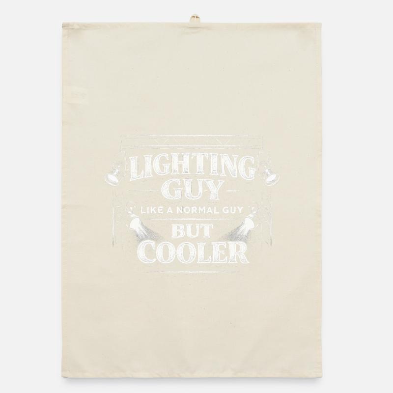 Lichttechniker Beleuchtungstechniker Lighting Guy Organic Geschirrtuch