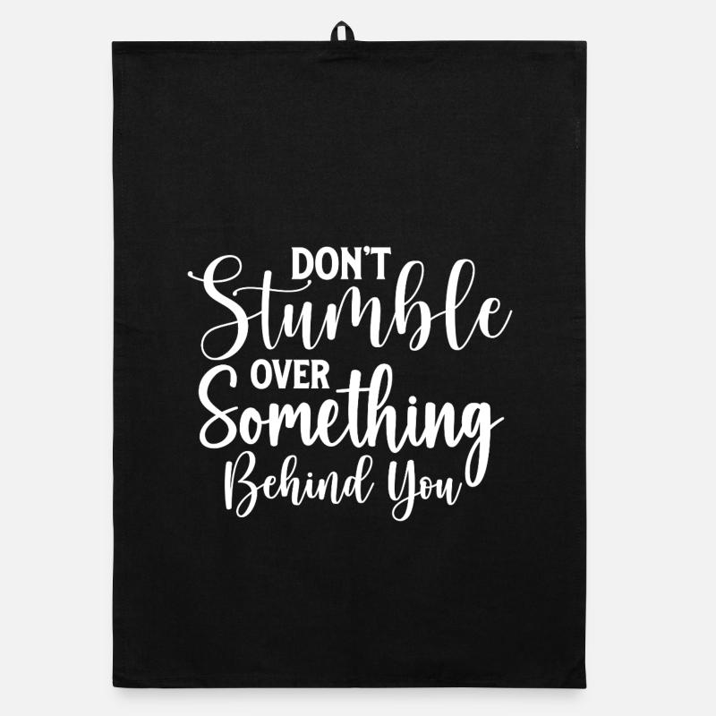 Overcoming Obstacles Quote Organic dish towel