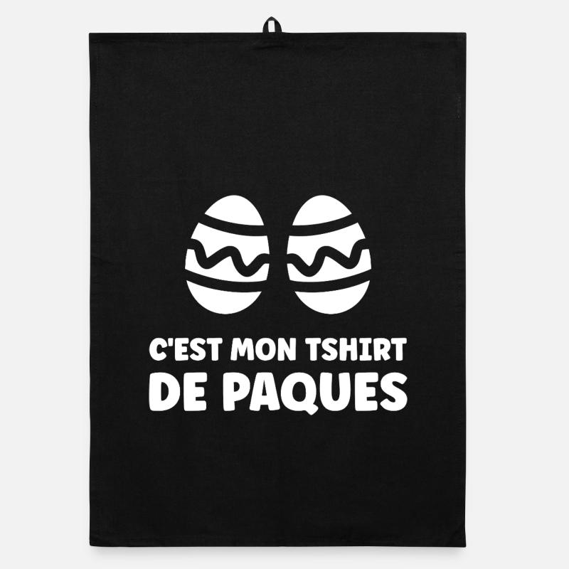 OEUFS DE PAQUES Torchon bio