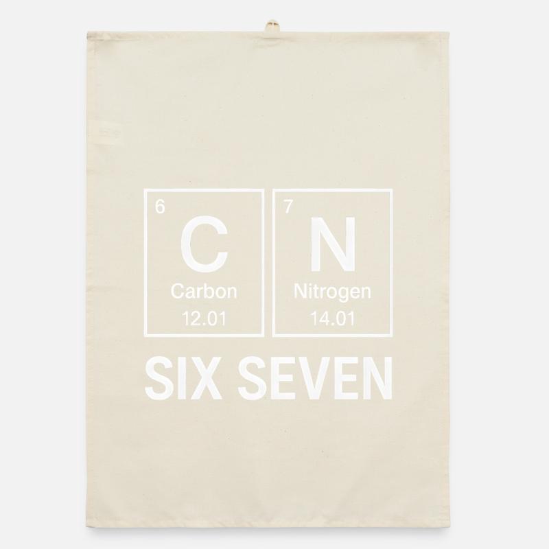 Six Seven 67 Éléments d’humour de mème Chimie Torchon bio