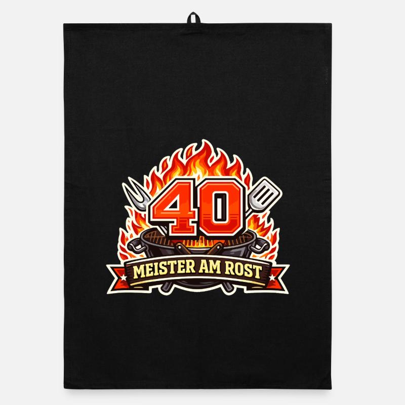 40 Master sur le barbecue Torchon bio