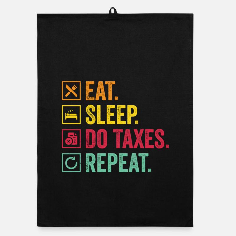 Eat Sleep Control Repeat Organic dish towel