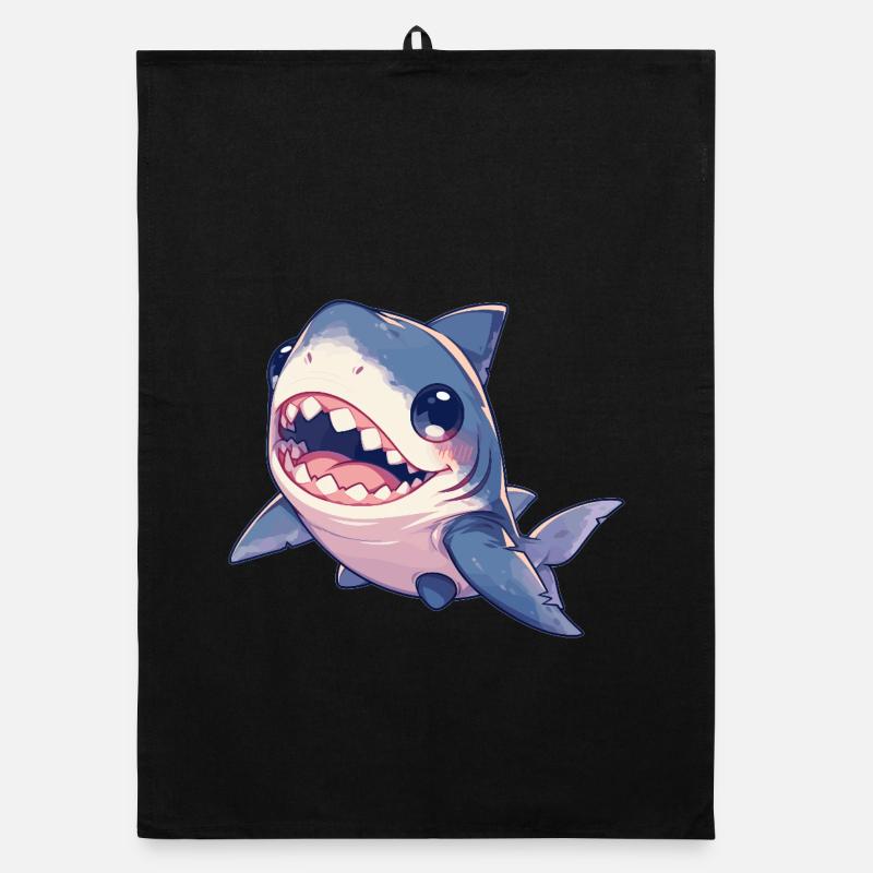 Sharks Shark Organic dish towel