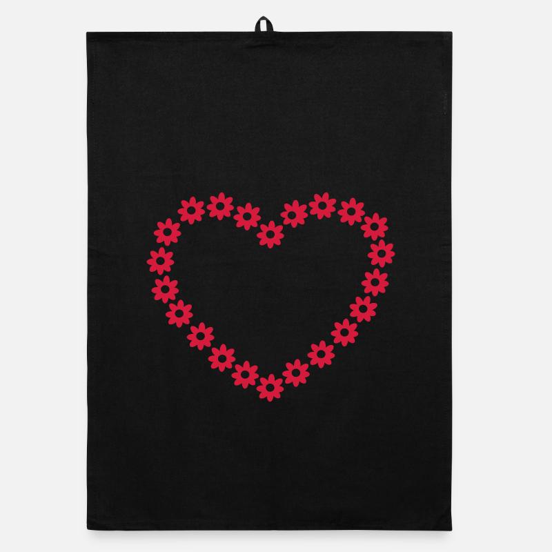 Blume Herz Organic Geschirrtuch