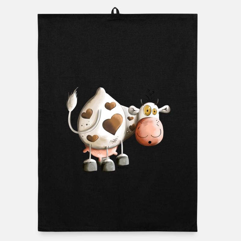 Cow with heart Torchon bio