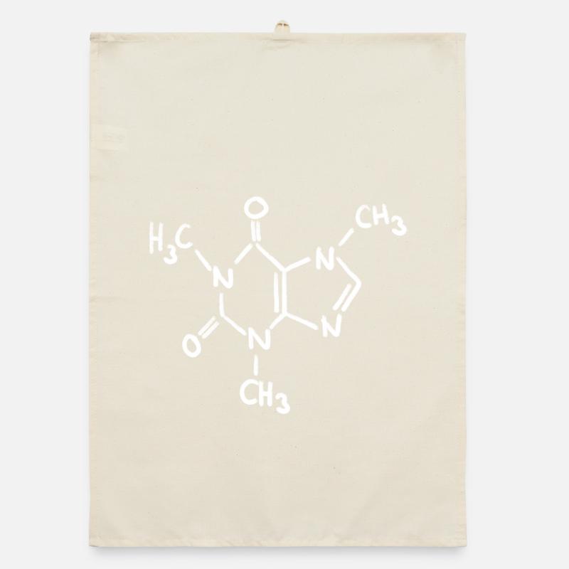 Caffeine Chalk Molecule Organic dish towel