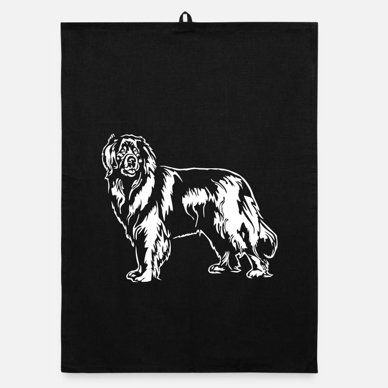 Leonberger "Black Edition" Organic Geschirrtuch