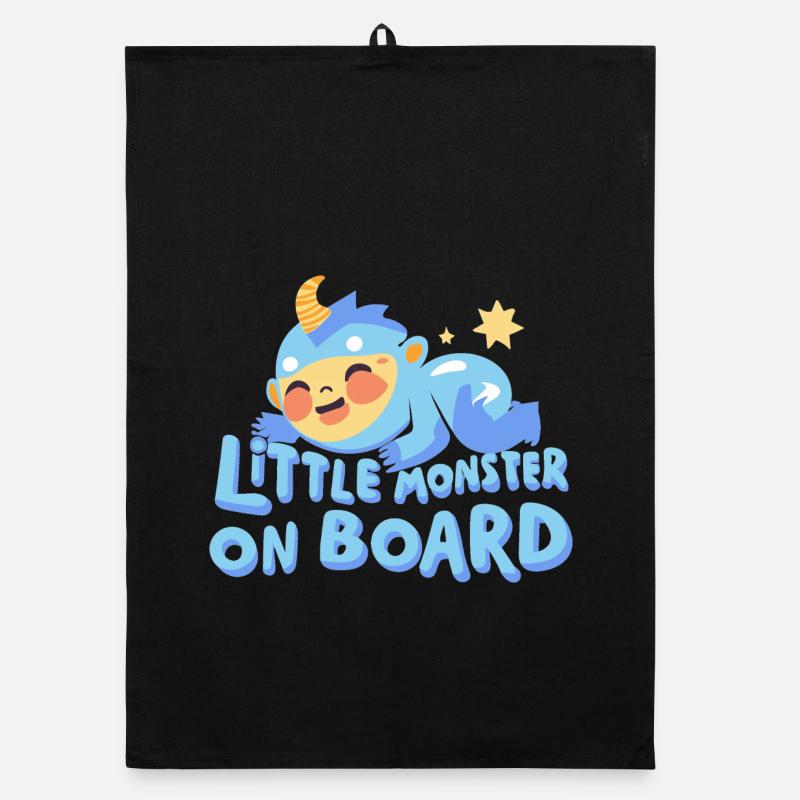 Mignon bébé monstre Torchon bio