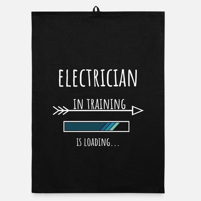 Electrician in Training Profession Gift Organic dish towel