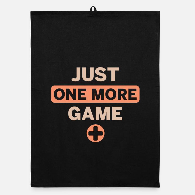 juste un jeu de plus - gaming Spruch Torchon bio