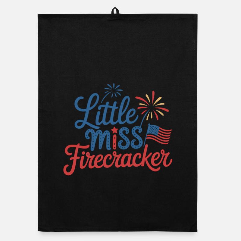 Little Miss Firecracker Organic Geschirrtuch