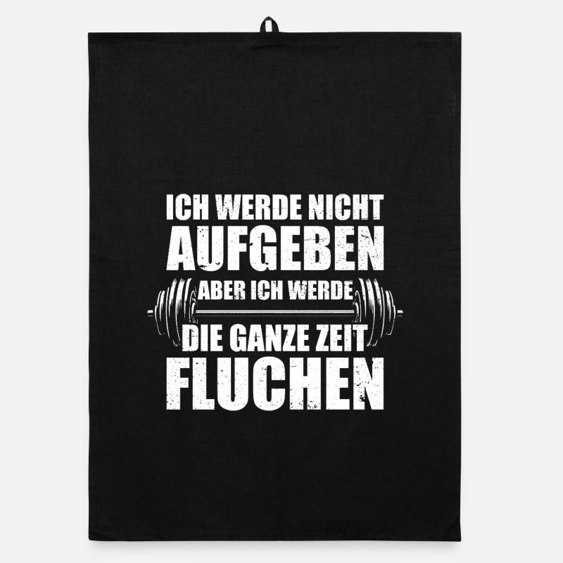 Don't give up bodybuilding bodybuilder strength training Organic dish towel