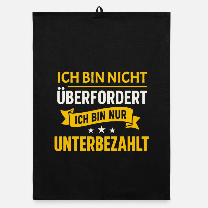 Not overwhelmed – just underpaid Spruch Organic dish towel