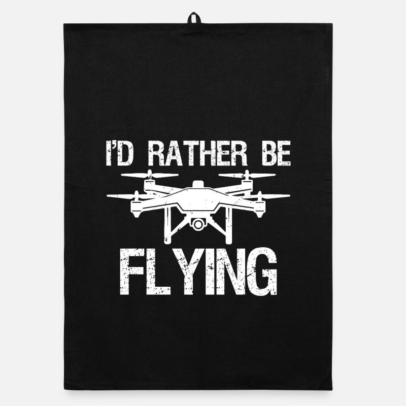 I'd rather be flying Organic Geschirrtuch