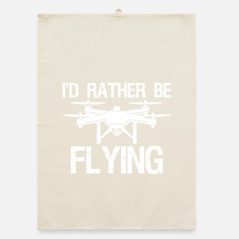 I'd rather be flying Organic dish towel