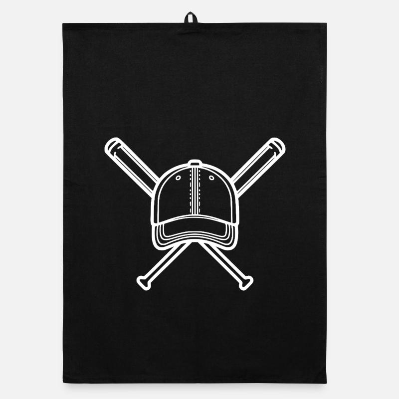Illustration de baseball Joueur de baseball Torchon bio