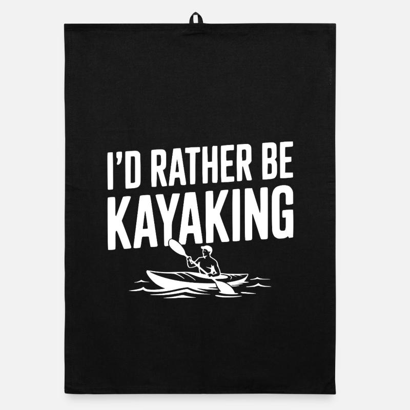 I’d Rather be Kayaking Organic dish towel