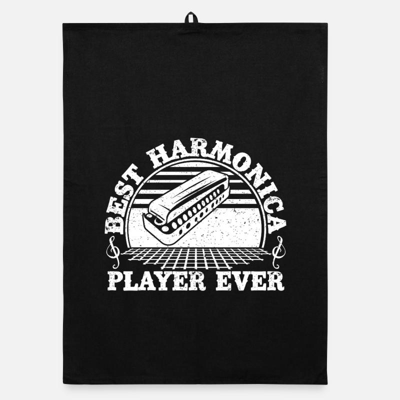 Harmonica Musican Meilleur joueur d’harmonica de tous les temps Torchon bio