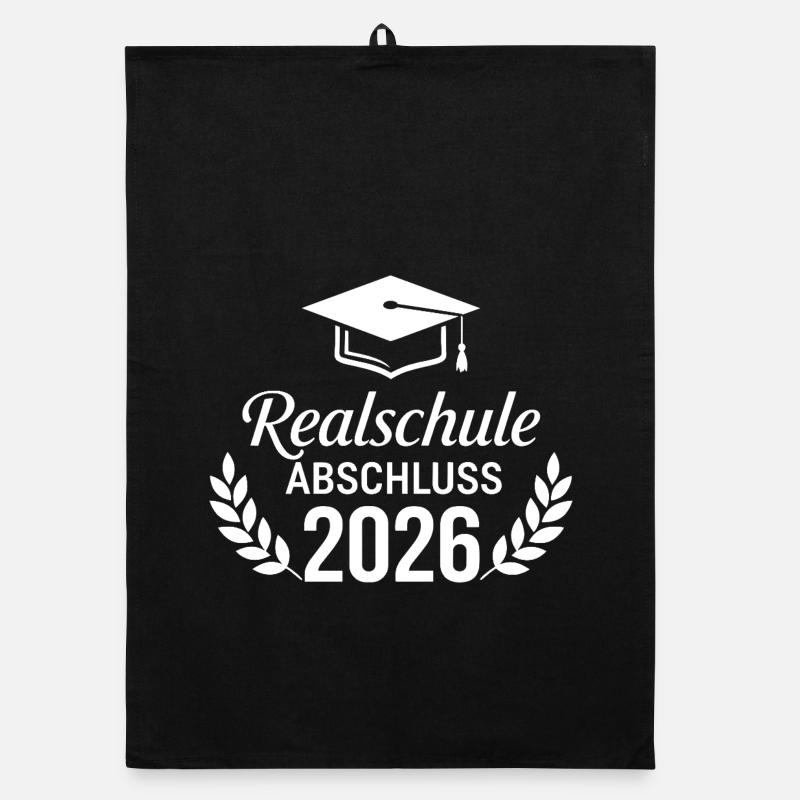 Realschulabschluss 2026 Absolvent Organic Geschirrtuch