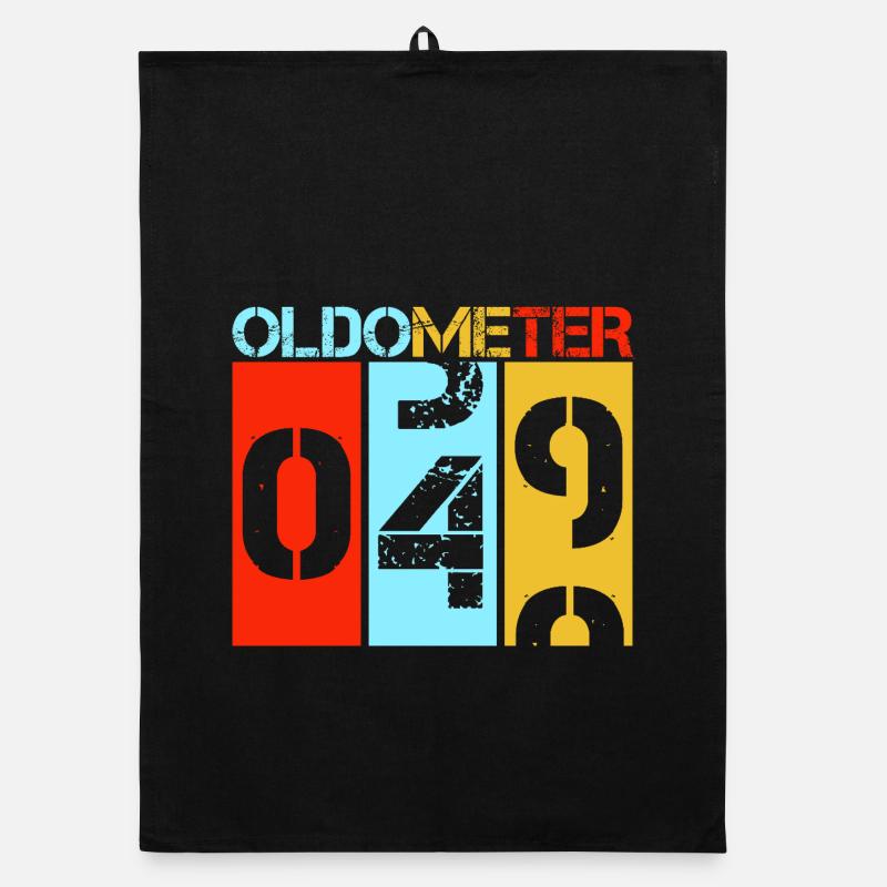 Oldometer 50. Geburtstag Lustiger Retro-Kilometerzähler Organic Geschirrtuch