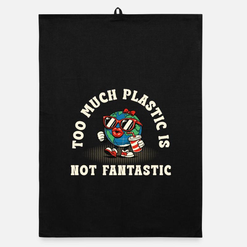 Trop de plastique – pas une expression environnementale exceptionnelle Torchon bio