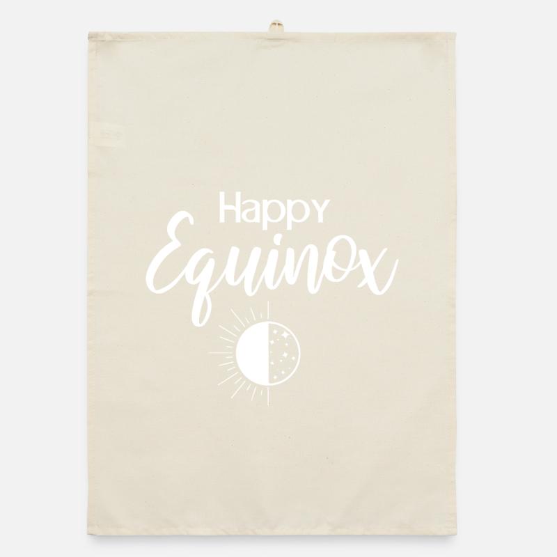 Happy Equinox Easter Ostara Pagan Spring Organic dish towel