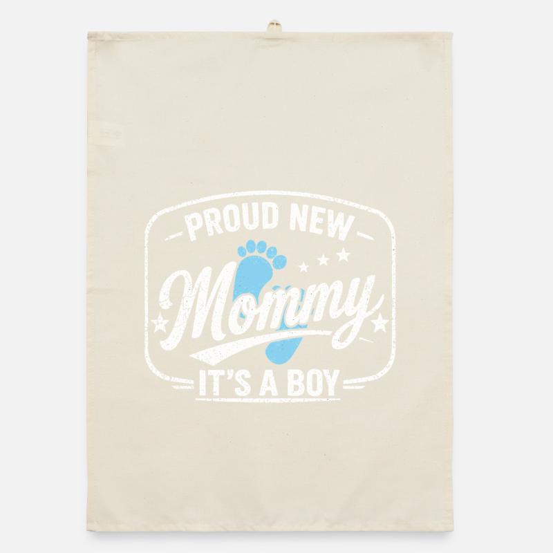 Werdende Mama & Mutter, Geburt Sohn Junge Organic Geschirrtuch
