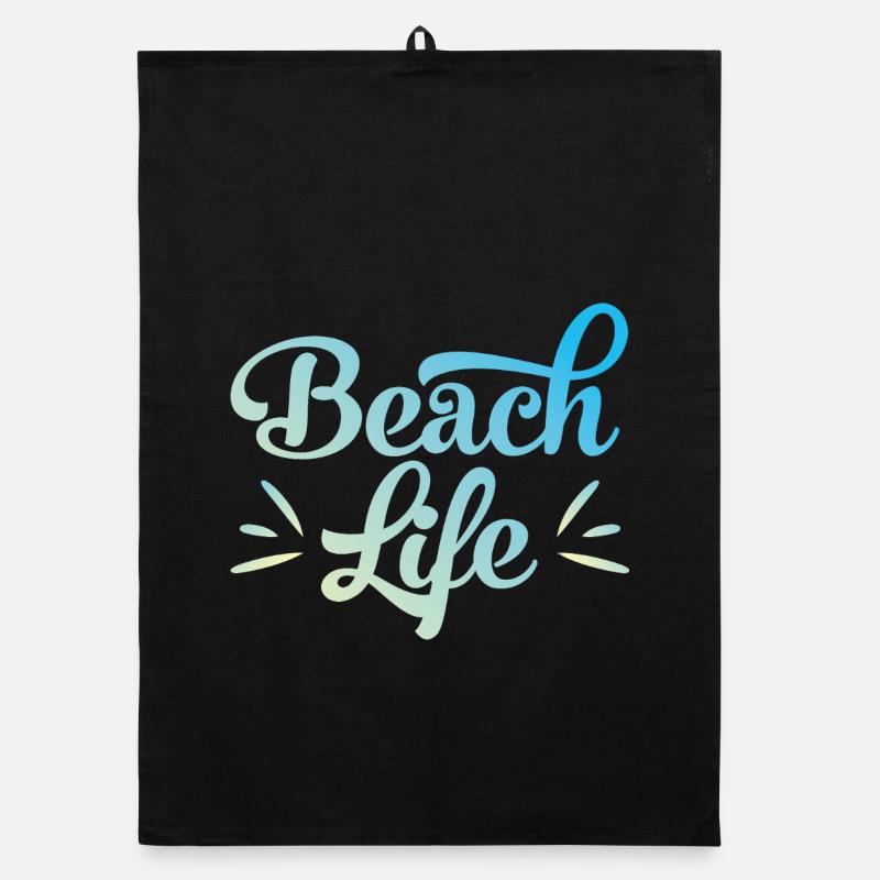 Vie de plage uniquement Torchon bio
