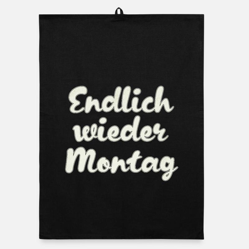 Finally Monday again Organic dish towel