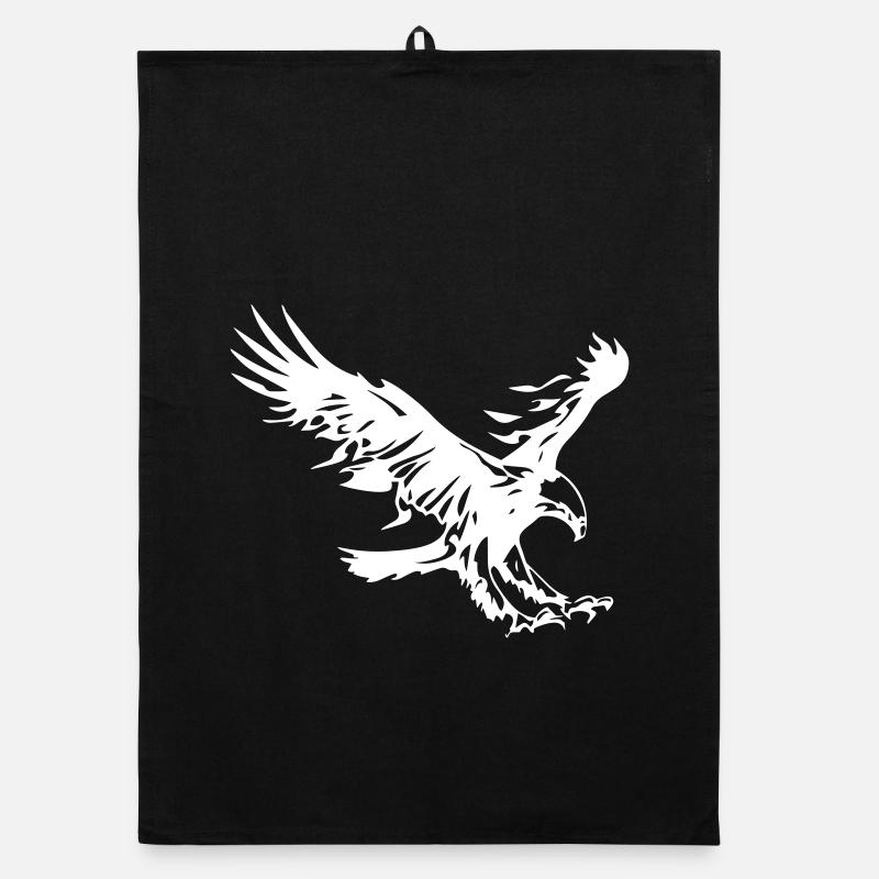 Flammender Adler Organic Geschirrtuch